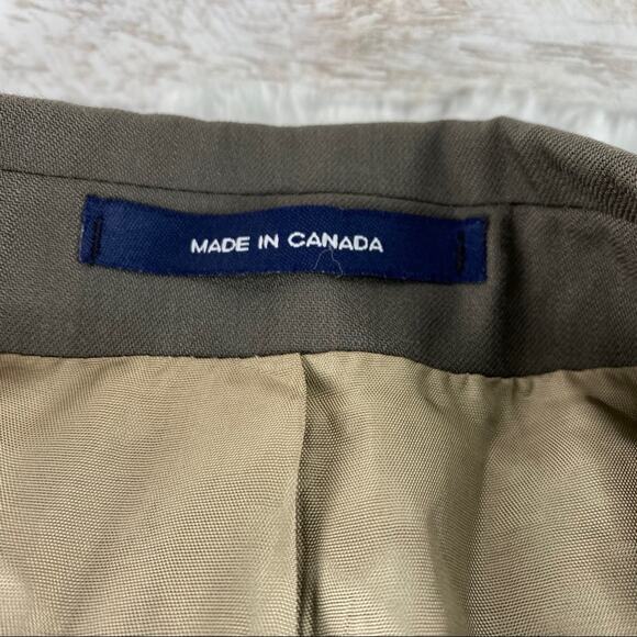 CALVIN KLEIN Gray Wool Suit Blazer Jacket Top One Piece Size 42R - Picture 4 of 8